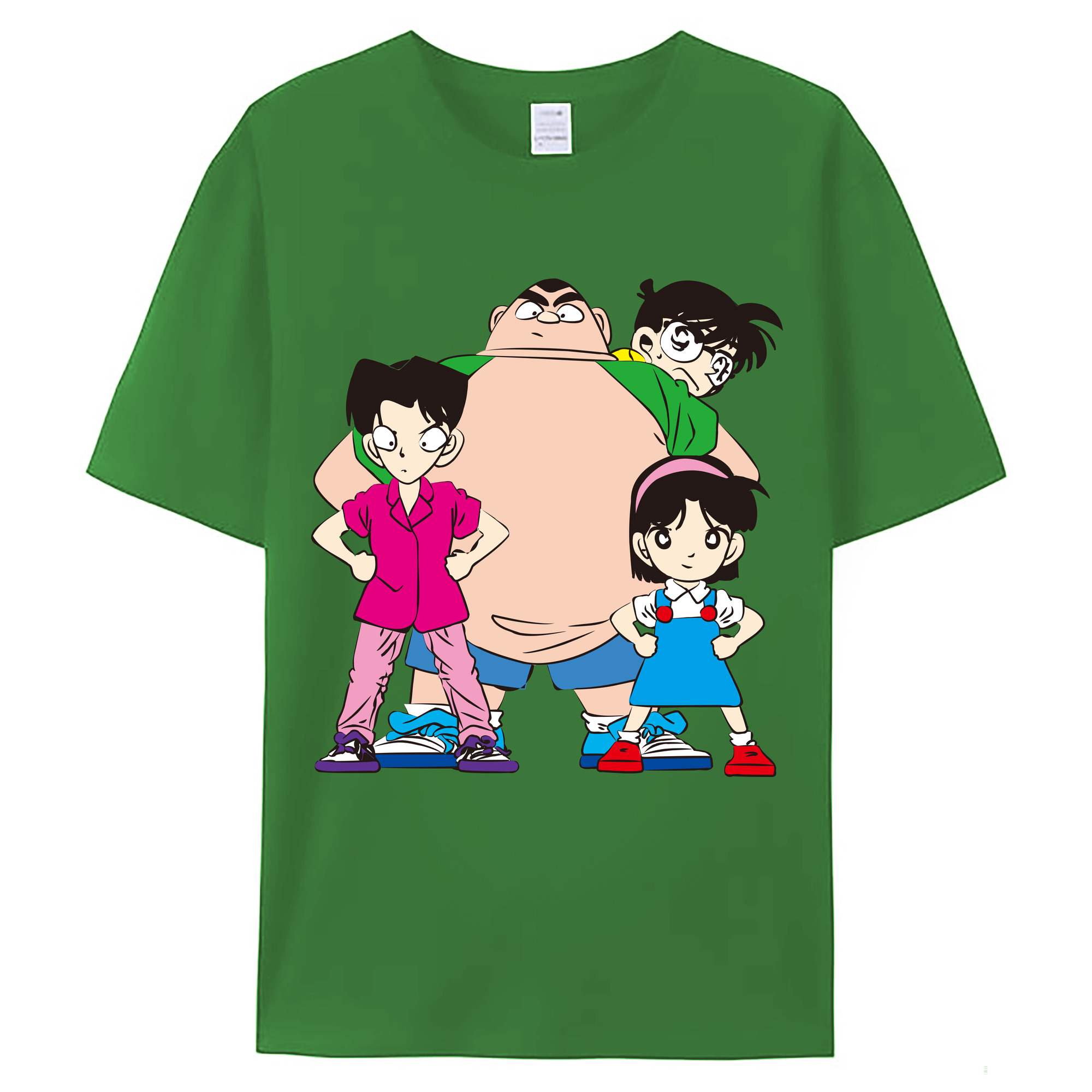 （画像用） 名探偵コナン Detective Conan レディースカジュアルプリントTシャツ（綿100％）